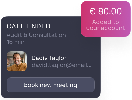 Request payouts anytime